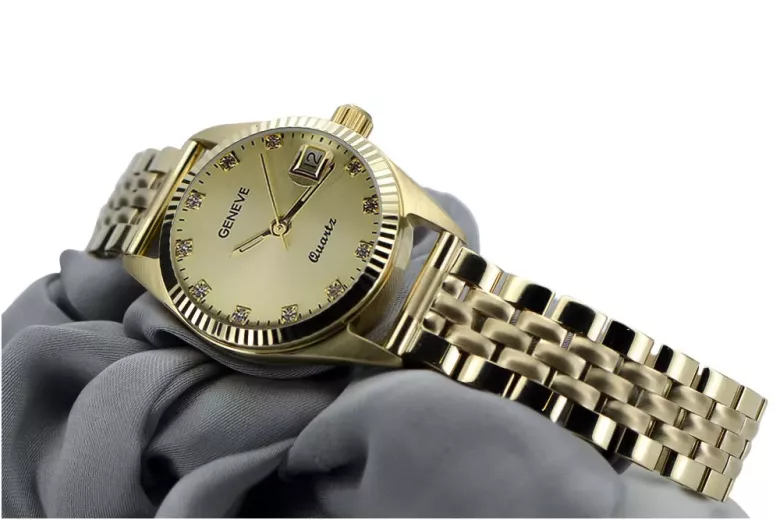 Montre hommes d'or Geneve ★ https://zlotychlopak.pl/fr/ ★ Pureté d'or 585 333 Low Price!