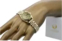 Gold men's watch Geneve ★ zlotychlopak.pl ★ Gold purity 585 333 Low Price!