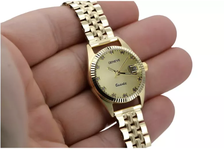 Reloj para hombres de oro Geneve ★ https://zlotychlopak.pl/es/ ★ Pureza de oro 585 333 Precio bajo!