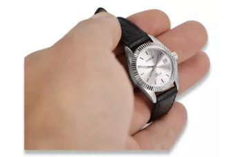 Zegarek damski z białego złota 14k Geneve lw020wds