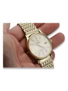 Gold men's watch Geneve ★ zlotychlopak.pl ★ Gold purity 585 333 Low Price!