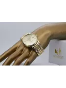 Gold men's watch Geneve ★ zlotychlopak.pl ★ Gold purity 585 333 Low Price!