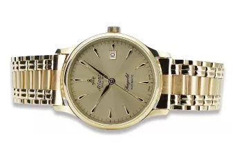 Amarillo reloj de oro de 14k Seagold Atlantic reloj de pulsera mw015y curvaw012yo