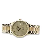 Gold men's watch Geneve ★ zlotychlopak.pl ★ Gold purity 585 333 Low Price!