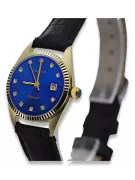 Gold men's watch Geneve ★ zlotychlopak.pl ★ Gold purity 585 333 Low Price!