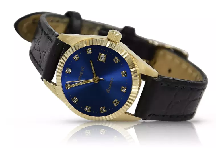 Reloj para hombres de oro Geneve ★ https://zlotychlopak.pl/es/ ★ Pureza de oro 585 333 Precio bajo!