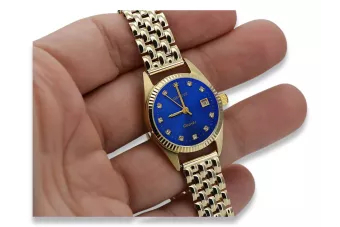 Gold men's watch Geneve ★ zlotychlopak.pl ★ Gold purity 585 333 Low Price!