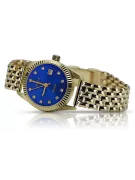 Goldene Herrenuhr Geneve ★ zlotychlopak.pl ★ Gold Reinheit 585 333 Niedriger Preis!