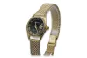 Amarilla de oro de 14k 0.25ct Diamantes reloj lwd078ydbc