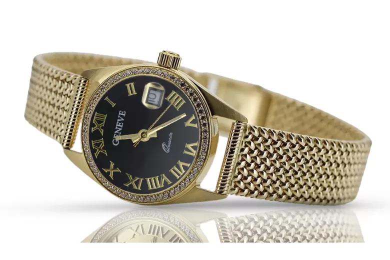 Gold men's watch Geneve ★ https://zlotychlopak.pl/ru/ ★ Золотая чистота 585 333 Низкая Цена!