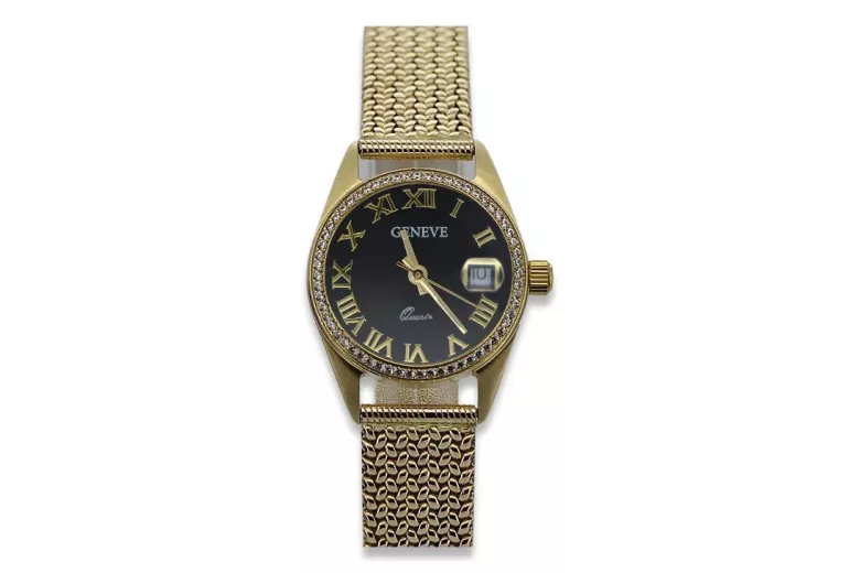 Reloj para hombres de oro Geneve ★ https://zlotychlopak.pl/es/ ★ Pureza de oro 585 333 Precio bajo!