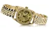 Yellow 14k gold Geneve lady 0.25ct Diamond watch lwd078ydg&lbw008y