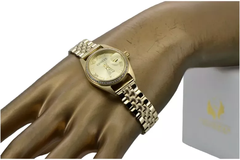 Reloj para hombres de oro Geneve ★ https://zlotychlopak.pl/es/ ★ Pureza de oro 585 333 Precio bajo!