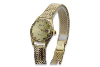 Or jaune 14k Geneve dame 0.25ct Montre diamant lwd078ydyzέlbw003y