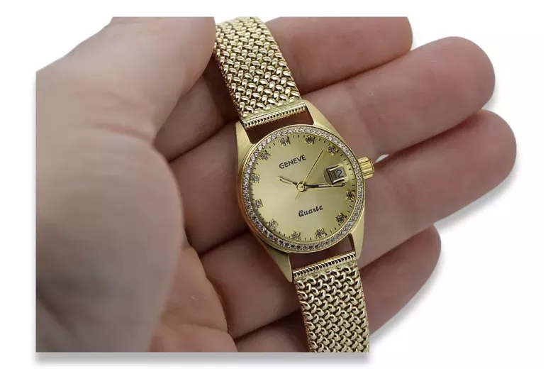 Reloj para hombres de oro Geneve ★ https://zlotychlopak.pl/es/ ★ Pureza de oro 585 333 Precio bajo!