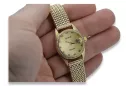 Gold men's watch Geneve ★ zlotychlopak.pl ★ Gold purity 585 333 Low Price!