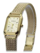 copie de Genève Montre pour femme en or 14 carats avec bracelet Lw023y & lbw004y