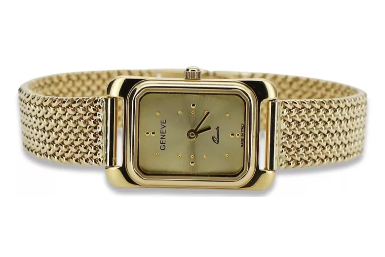 Reloj de oro para hombre Geneve ★ https://zlotychlopak.pl/es/ ★ Pureza del oro 585 333 ¡Precio bajo!