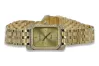 14k Gelb Lady Armbanduhr Geneve lw054ydg&lbw007y