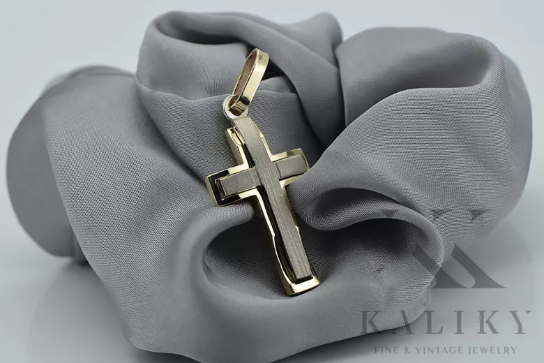 Croix catholique d'or ★ russiangold.com ★ Gold 585 333 Prix bas