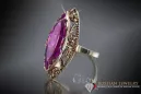 Russe soviétique rose 14k 585 or Alexandrite Rubis Émeraude Saphir Zircon bague vrc005