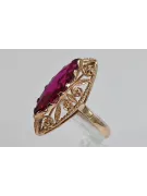 Russe soviétique rose 14k 585 or Alexandrite Rubis Émeraude Saphir Zircon bague vrc005