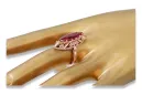 Russe soviétique rose 14k 585 or Alexandrite Rubis Émeraude Saphir Zircon bague vrc005