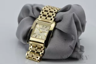 Amarillo oro de 14k elegante Lady watch Geneve lw036ydy