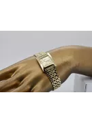 Gold men's watch Geneve ★ zlotychlopak.pl ★ Gold purity 585 333 Low Price!