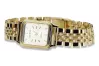 Gelb 14k 585 gold Lady Geneve Armbanduhr lw023y&lbw008y