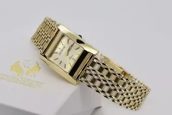 Amarillo dama de oro de 14k reloj Geneve lw036y