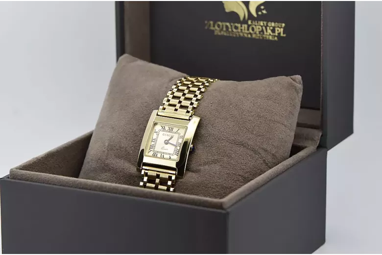 Reloj para hombres de oro Geneve ★ https://zlotychlopak.pl/es/ ★ Pureza de oro 585 333 Precio bajo!