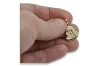 Galben italian 14k 585 de aur Mary medalion pictograma pandantiv pm004y