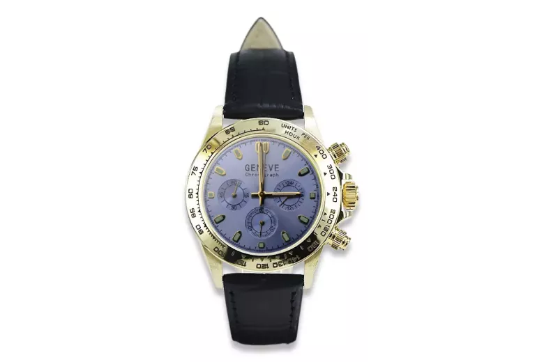 Reloj para hombres de oro Geneve ★ https://zlotychlopak.pl/es/ ★ Pureza de oro 585 333 Precio bajo!