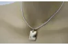 Moderner Hundemarken-Anhänger aus 14 Karat Gold mit rosarotem Rot, CPN033R