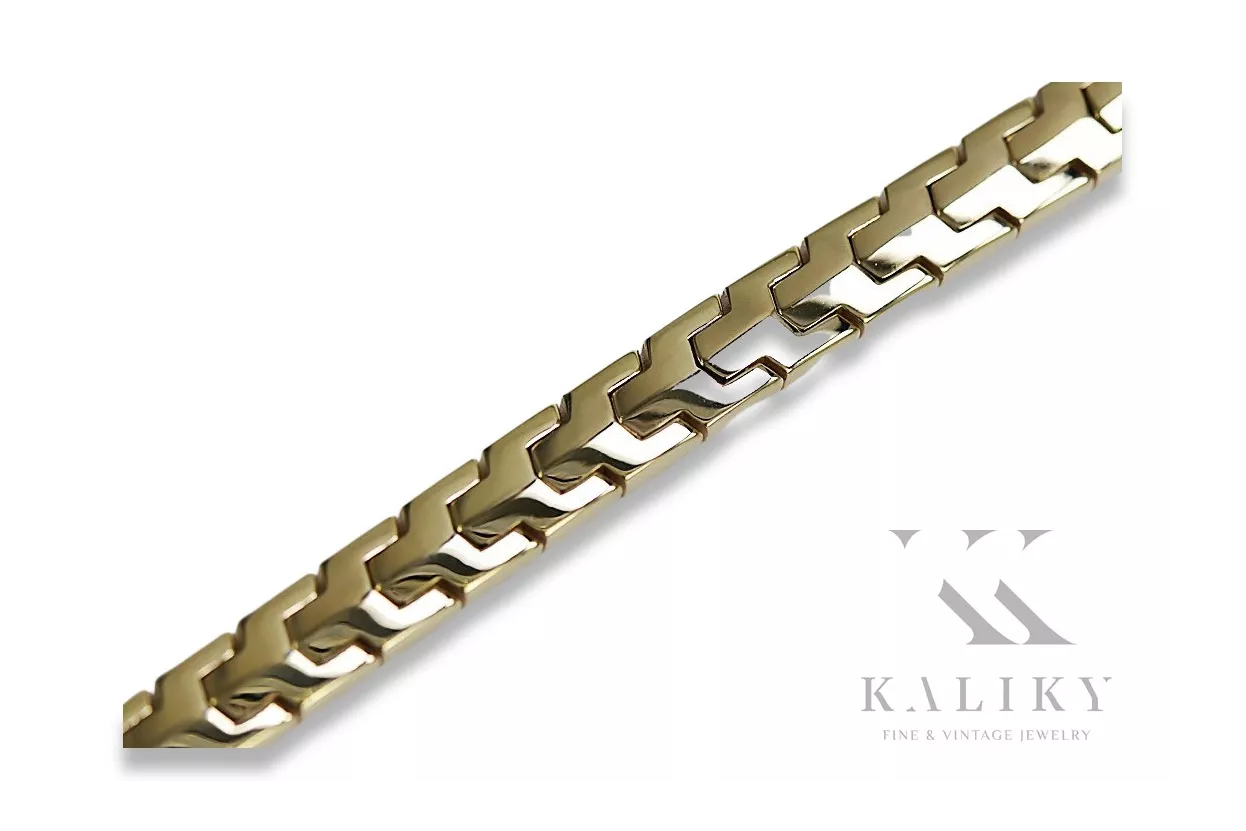 Yellow rose gold bracelet ★ russiangold.com ★ Gold 585 333 Low price