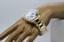 Gold men's watch Geneve ★ zlotychlopak.pl ★ Gold purity 585 333 Low Price!