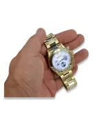 Gold men's watch Geneve ★ zlotychlopak.pl ★ Gold purity 585 333 Low Price!