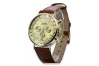 Elegante Herren-Goldarmbanduhr 14k 585 Geneve mw012y-y