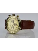 Ceas elegant cu curea din aur pentru bărbați 14k 585 Geneve mw012y-y