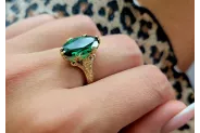 Русская советская роза 14k 585 золото Александрит Руби Изумруд Сапфир Зиркон кольцо vrc014