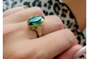 Russische Sowjetrose 14k 585 gold Alexandrite Ruby Emerald Saphir Zircon Ring vrc014