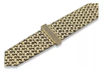 Men's Gold Bracelet 14k 585 Italian Watch Style coth001y&mbw013y