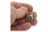 Gelb 14k Gold Quallen moderne griechischen Anhänger cpn059y