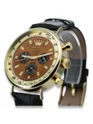 Reloj de hombre amarillo 14k 585 oro Geneve mw012y-br