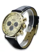 Желтые 14k 585 золотые мужские часы Geneve mw012y-gb