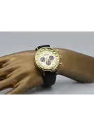 Жълт 14k 585 златен мъжки часовник Geneve mw012y-gb