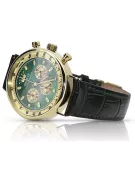 Желтые 14k 585 золотые мужские часы Geneve mw012y-gr