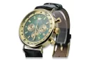 Желтые 14k 585 золотые мужские часы Geneve mw012y-gr