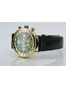 Yellow 14k 585 gold men's beautiful Geneve watch mw012y-gr